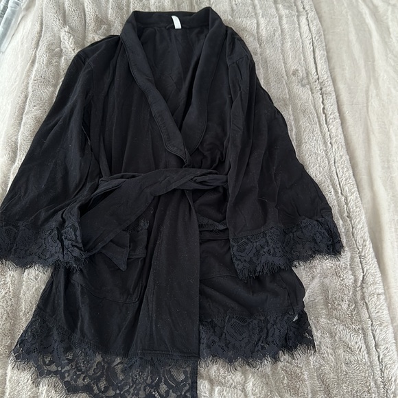 Free People Sweetest Thing Lace Hem Robe Size XSmall - Picture 5 of 5